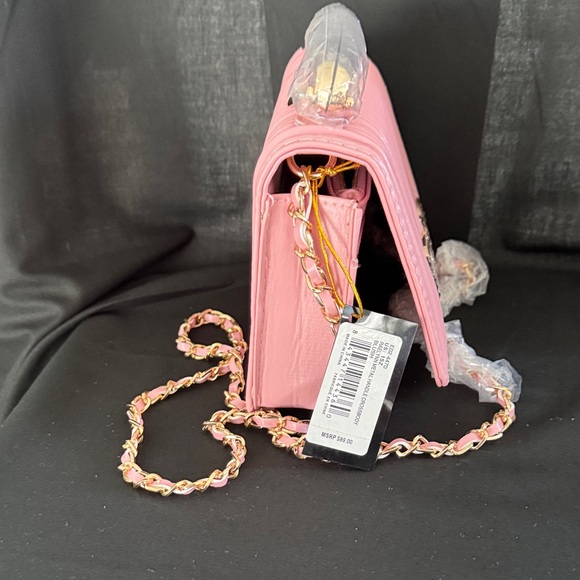 Bebe Pink Ribbed Mini Bag - Picture 7 of 8